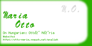 maria otto business card